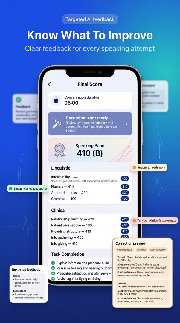 Oety on phone — scenario selection